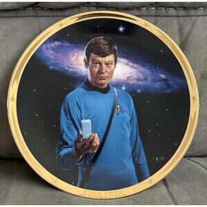 Star Trek 25th Anniversary Plate Bones McCoy #9460B 1991 Hamilton Collection